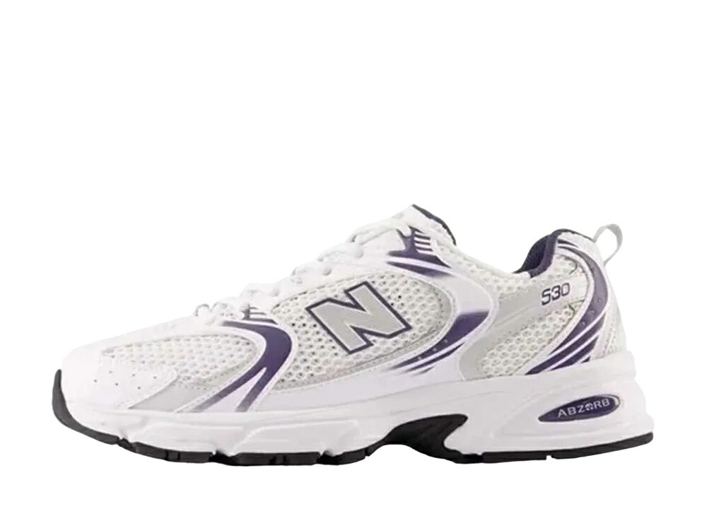 【百貨店大売り出し】1000円引き換え証書き著す！New Balance ニュー平衡にする 530 しろがね色/パープル ニュー平衡にする MR530BA メンズ スニーカー 駈けっくらシューズ 21SN-MR530BA