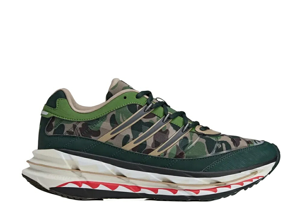 【百貨店大売り出し】1000円引き換え証ふり出し！adidas アベイシングエイプ × アディダス アディスター HRMY ワールドカップ風呂敷き包み 緑であること家鴨 アディダス KJ8850 メンズ スニーカー 駈けっくらシューズ 21SN-KJ8850