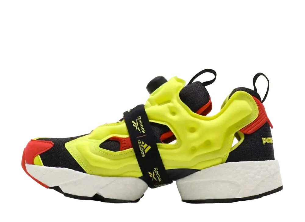 【百貨店大売り出し】1000円引き換え証ふり出し！adidas アディダス × リーボック 古典派音楽 インスタポンプフューリーブースト OG 黄色/赤いこと アディダス FW5305 メンズ スニーカー 駈けっくらシューズ 21SN-FW5305