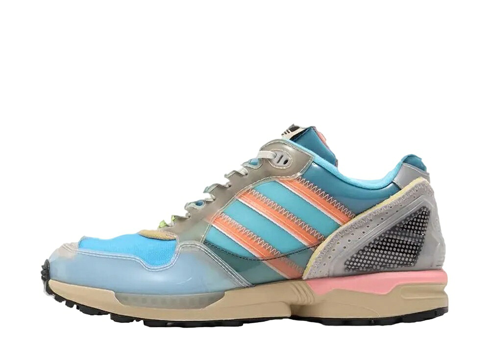 【今だけ500円割り引き引き換え証あり!!】adidas アディダス ZX 6000 内部アウト 青色 アディダス GZ2709 メンズ スニーカー 駈けっくらシューズ 21SN-GZ2709