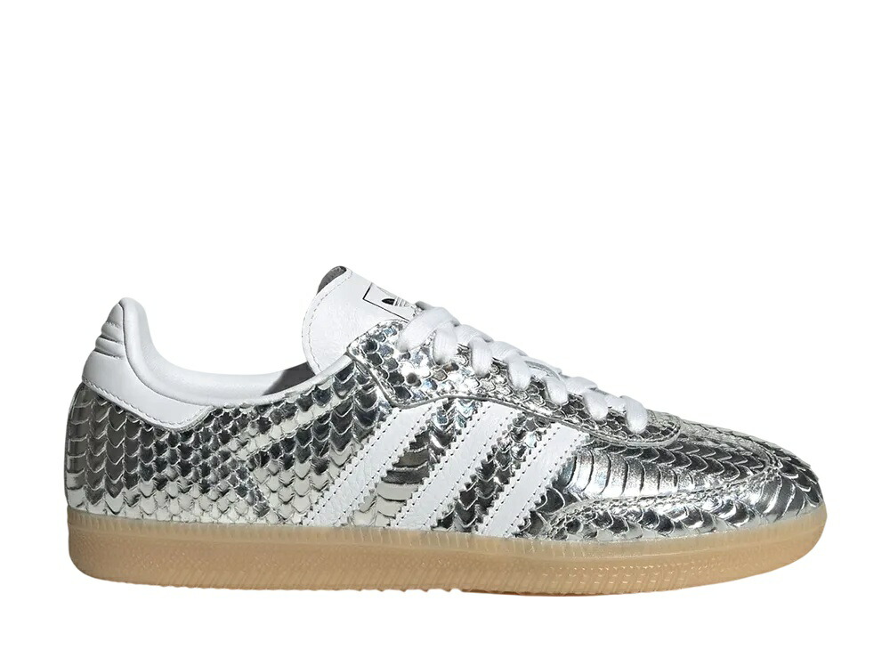 【百貨店大売り出し】1000円引き換え証ふり出し！adidas アディダス ウィメンズ サンバ OG スネークスキン シルバーメタリック アディダス IH9016 ウィメンズ レディース スニーカー 駈けっくらシューズ 21SN-IH9016