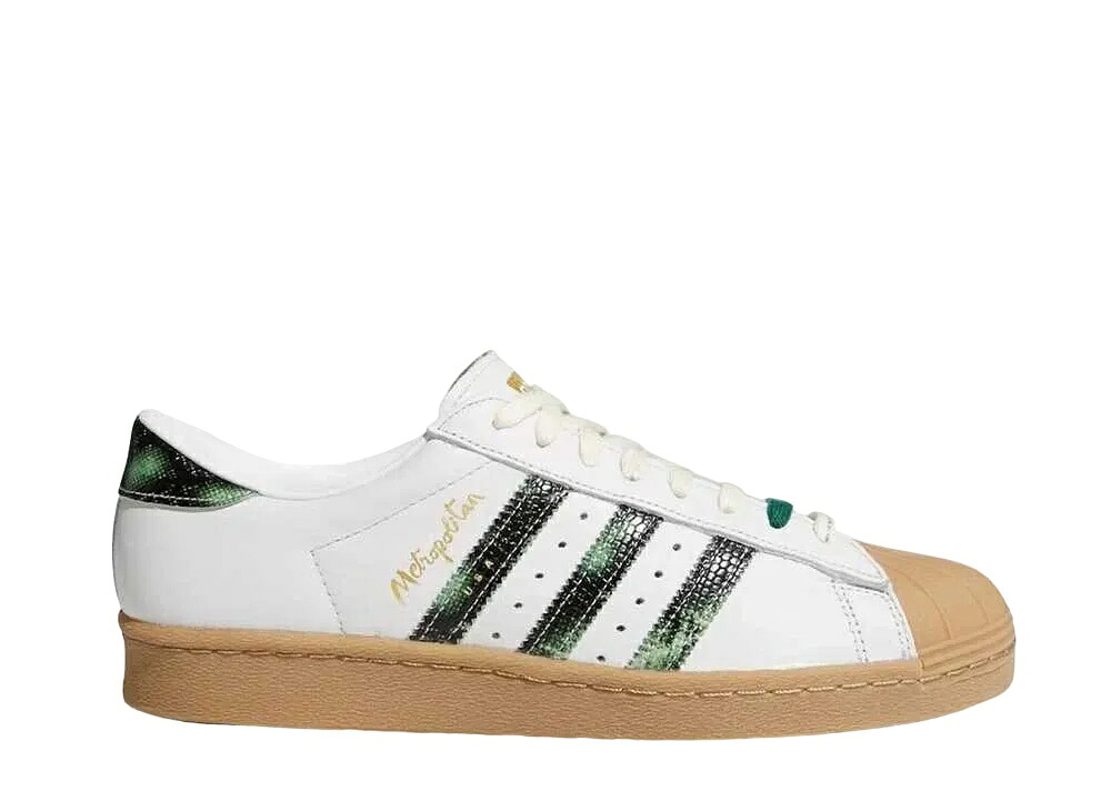 【百貨店大売り出し】1000円引き換え証書き著す！adidas メトロポリタン × アディダス はやりっ児 80 スネークスキン 白いこと/緑であること/ゴールド アディダス EH1628 メンズ スニーカー 駈けっくらシューズ 21SN-EH1628
