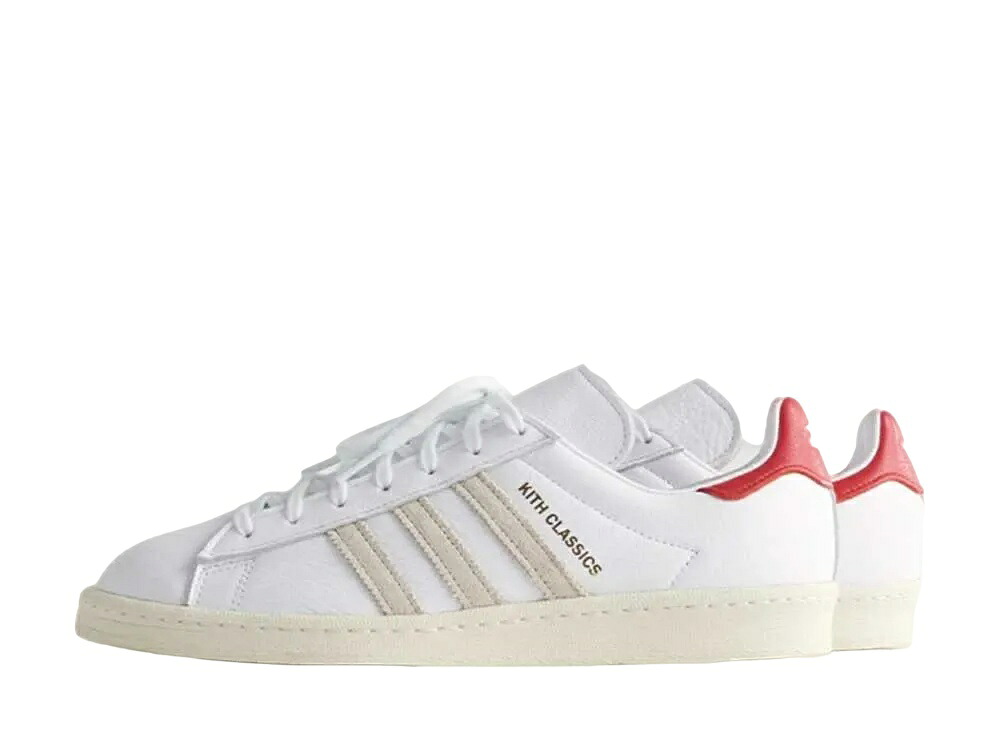 【今だけ500円割引クーポンあり!!】adidas キス × アディダス キャンパス 80s ホワイト/レッド アディダス GY2542 メンズ スニーカー ランニングシューズ 21SN-GY2542|セレクトショップFrenz