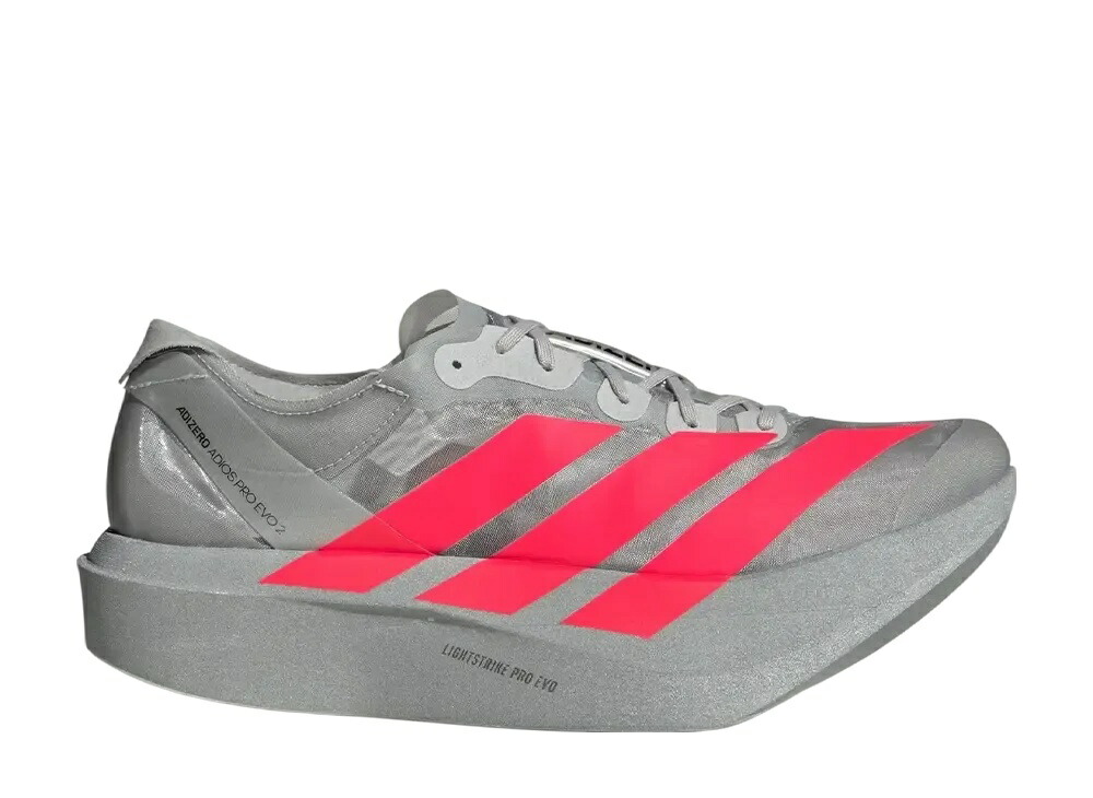 【今だけ500円割引クーポンあり!!】adidas アディダス アディゼロ アディオス プロ エヴォ2 シルバーメタリック/ルシッドレッド/グレーツー アディダス JR7259 メンズ スニーカー ランニングシューズ 21SN-JR7259｜セレクトショップFrenz