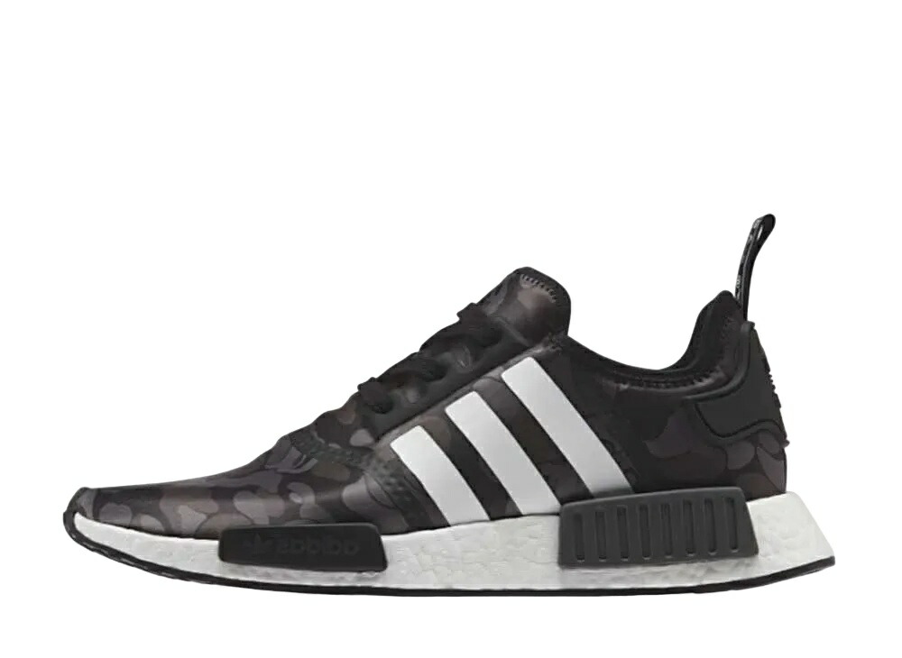 【今だけ500円割引クーポンあり!!】adidas アベイシングエイプ × アディダス NMD R1 ブラック アディダス BA7325 メンズ スニーカー ランニングシューズ 21SN-BA7325