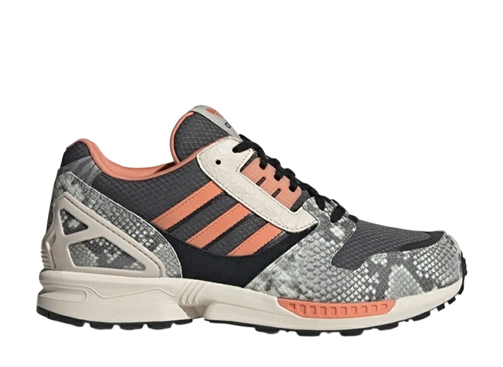 【百貨店大売り出し】1000円クーポン券ふり出し！adidas アディダス ZX 8000 薄墨色シックス/虚蝉コーラル アディダス FW9783 メンズ スニーカー 駈けっくらシューズ 21SN-FW9783