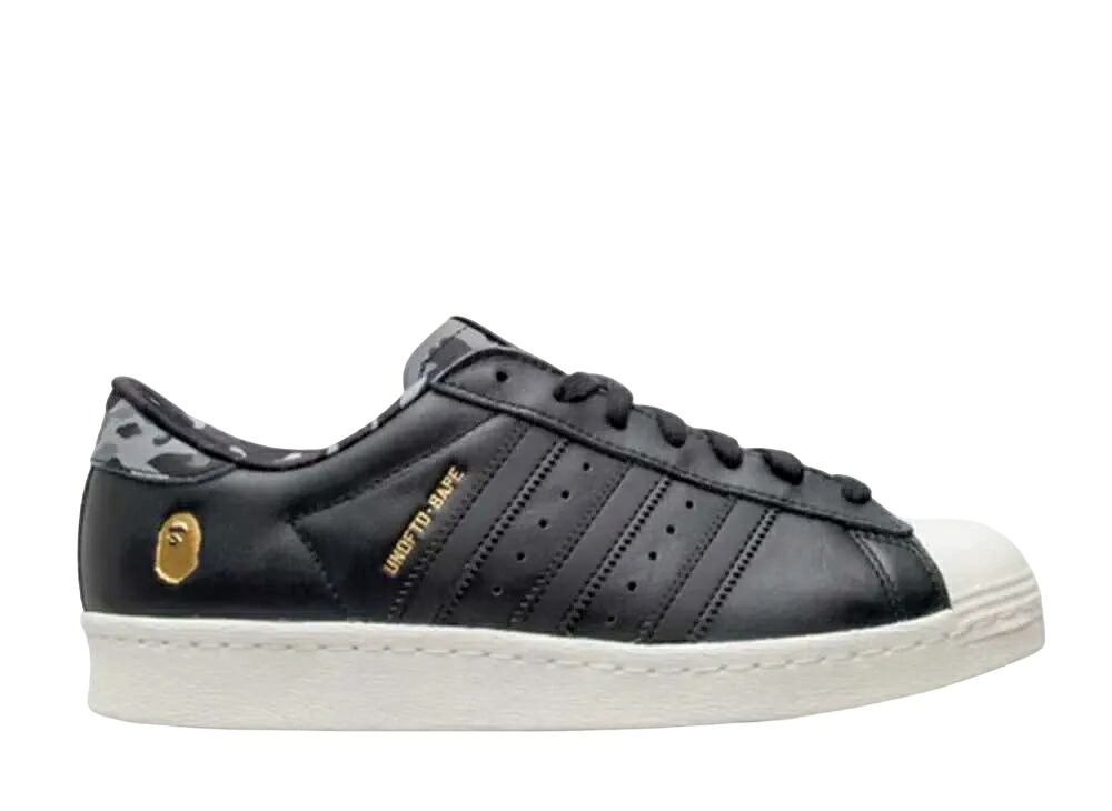 【今だけ500円割引クーポンあり!!】adidas アンディフィーテッド × アベイシングエイプ × アディダス スーパースター80s ブラック アディダス B34291 メンズ スニーカー ランニングシューズ 21SN-B34291
