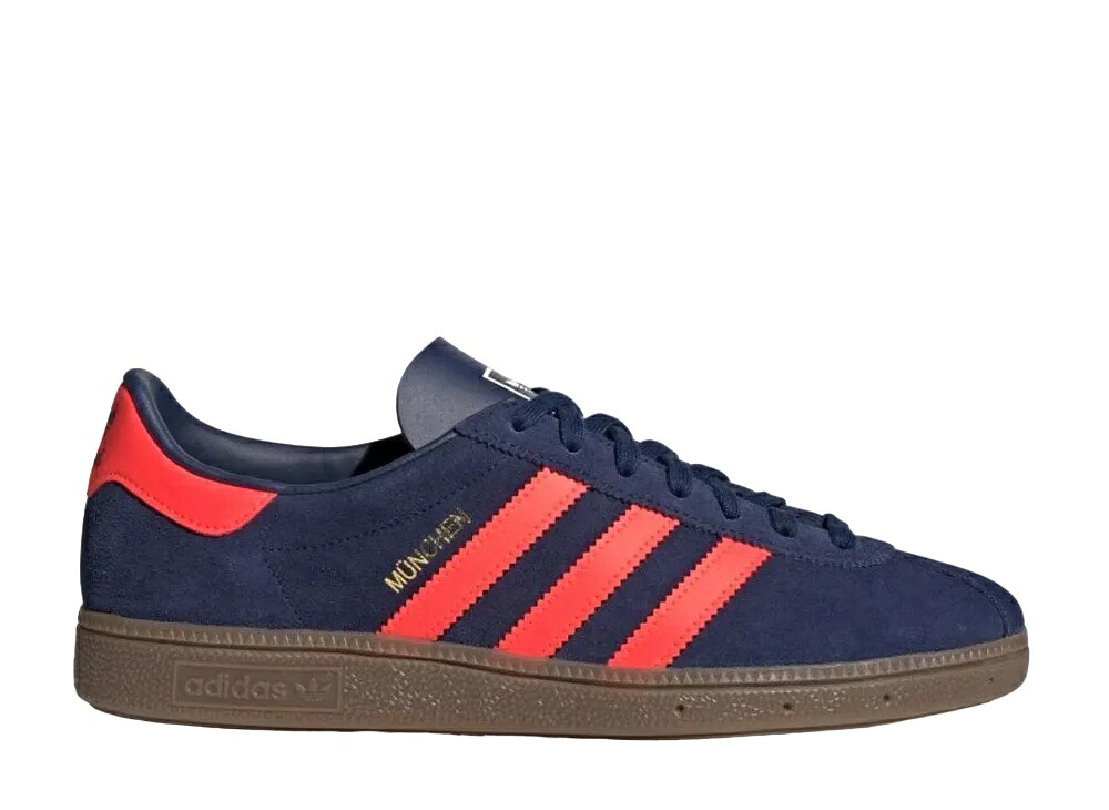 【今だけ500円割引クーポンあり!!】adidas アディダス ミュンヘン ダークブルー/ソーラーレッド/ガム アディダス GY7400 メンズ スニーカー ランニングシューズ 21SN-GY7400 27,406円