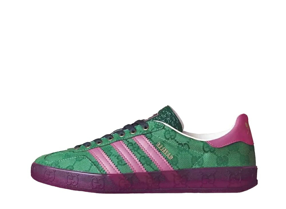 【今だけ500円割り引き引き換え証あり!!】adidas グッチ × アディダス ウィメンズ ガゼル 緑であること/サクラ色 ストレータ アディダス IE4795 ウィメンズ レディース スニーカー 駈けっくらシューズ 21SN-IE4795