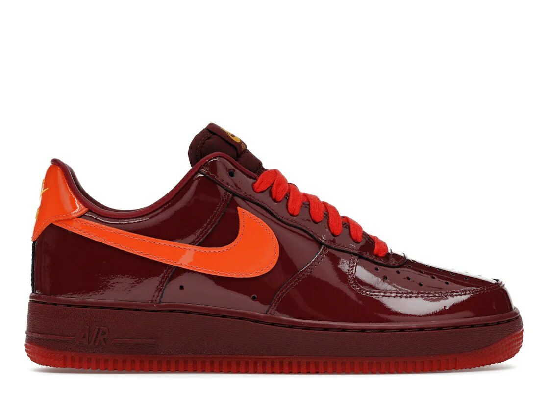 【百貨店大売り出し】1000円引き換え証書き著す！Nike Nike Air Force 1 Low Patent Leather Dark Team Red Safety Orange ナイキ IO4489-601 メンズ スニーカー 駈けっくらシューズ 19SX-20260504180751-043