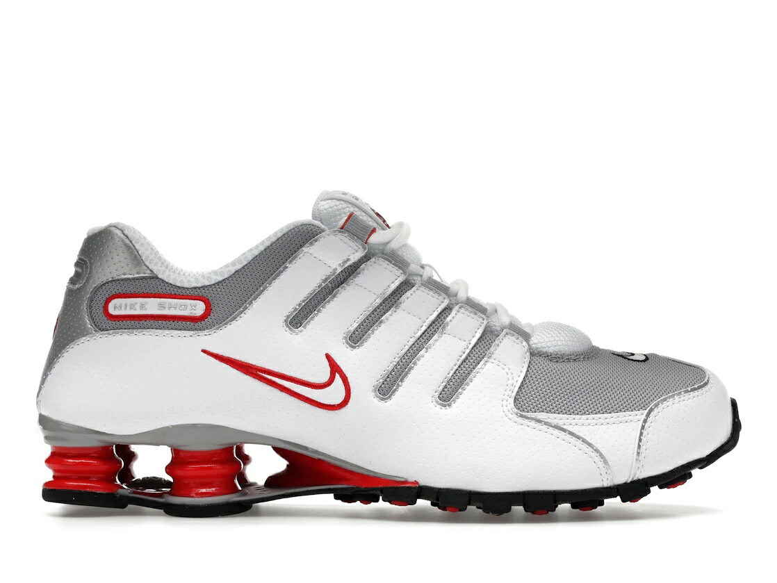 【百貨店大売り出し】1000円クーポン券ふり出し！Nike Nike Shox NZ White Red Metallic Silver ナイキ 378341-104 メンズ スニーカー 駈けっくらシューズ 19SX-20260504180751-617