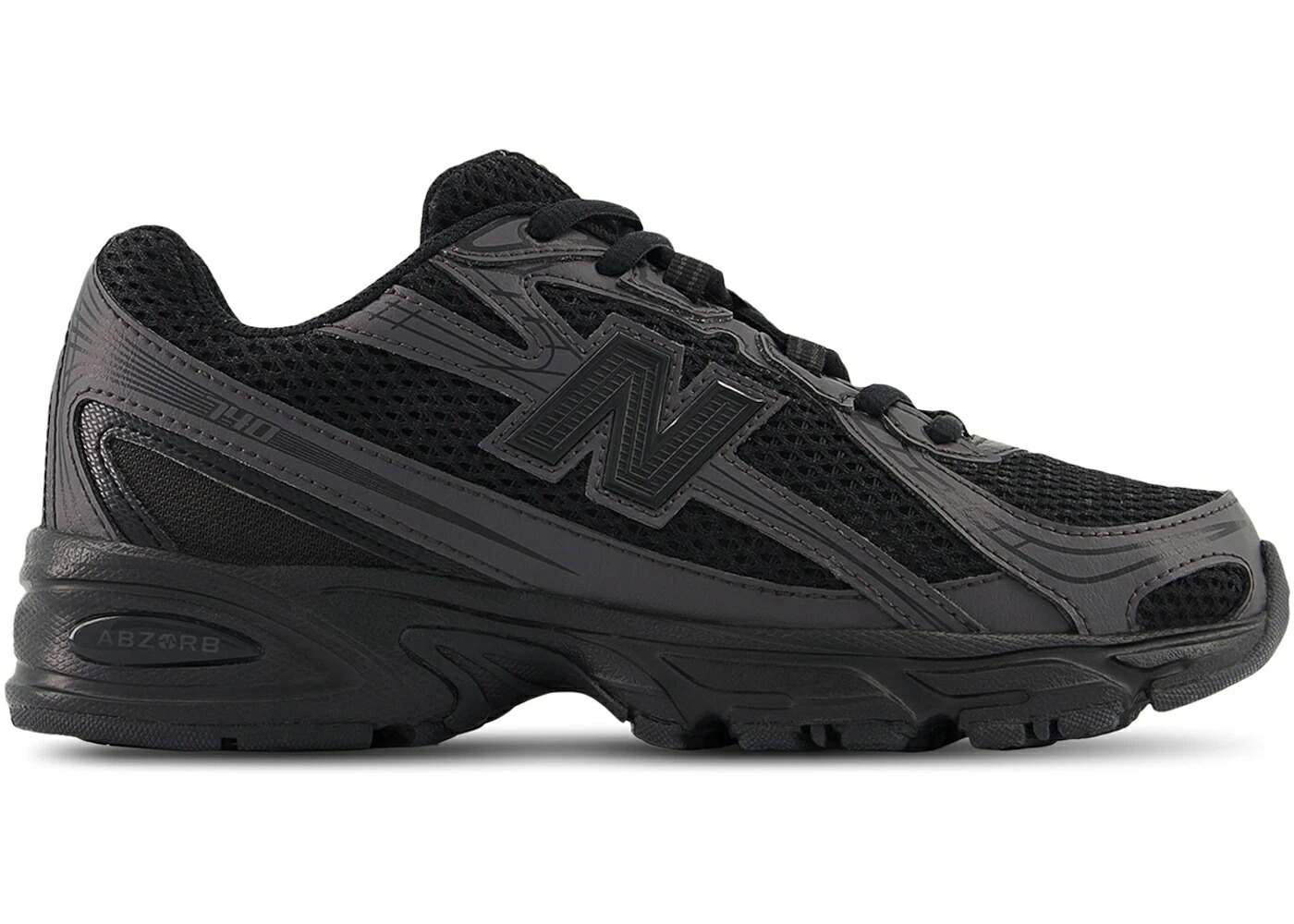 【今だけ500円割り引き引き換え証あり!!】New Balance New Balance 740 Triple Black (GS) ニュー平衡にする GR740BO メンズ スニーカー 駈けっくらシューズ 19SX-20260504221828-761