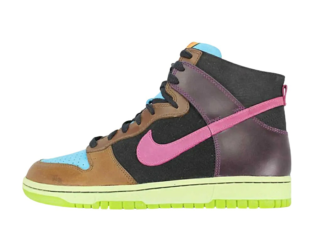 ＼1000円OFFクーポン発行／Nike アンディフィーテッド &times; ナイキ ダンク ハイ Nl ブルー リーフ/コットン キャンディー ブラック ナイキ 312205-461 メンズ スニーカー ランニングシューズ 21SN-312205-461｜セレクトショップFrenz