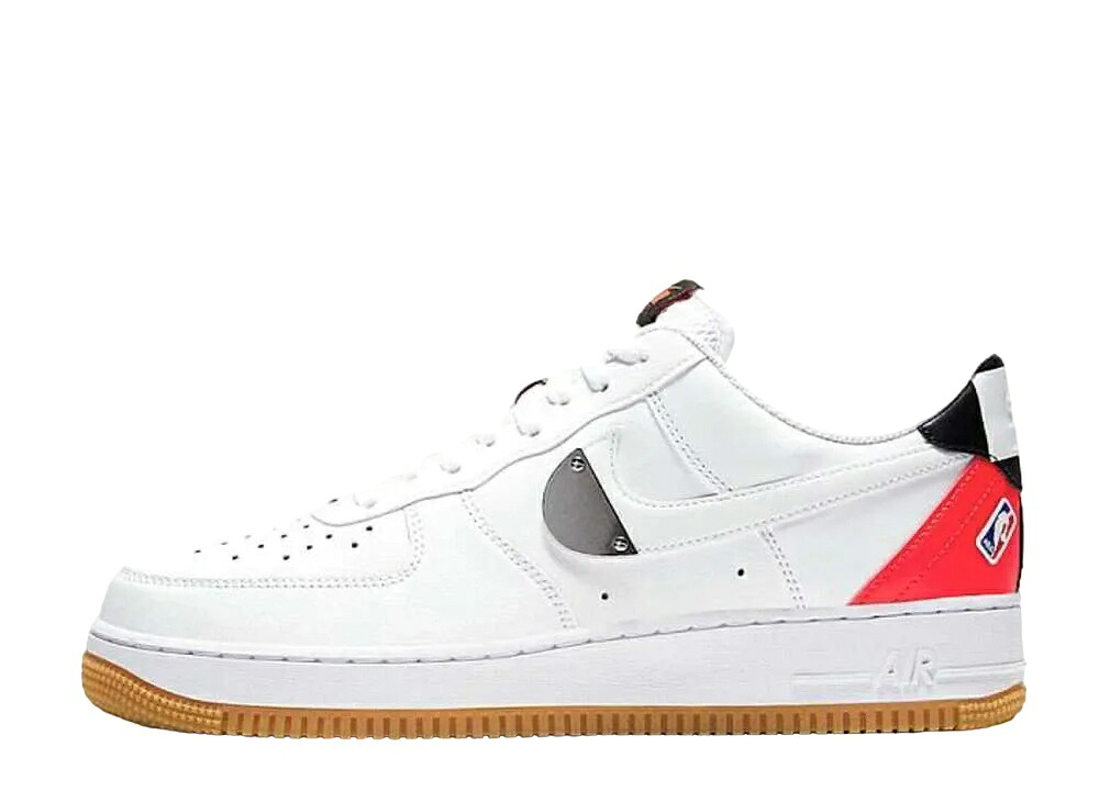 \1000円OFFクーポン発行/Nike NBA × ナイキ エアフォース1 ロー ホワイト/クリムゾン/ガム ナイキ CT2298-101 メンズ スニーカー ランニングシューズ 21SN-CT2298-101|セレクトショップFrenz