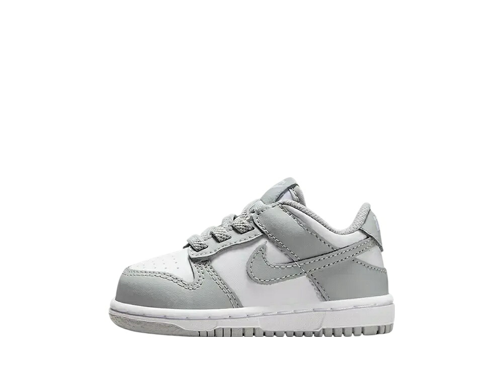 \1000円OFFクーポン発行/Nike ナイキ TD ダンク ロー ホワイト/ホワイト/ライトスモークグレー (キッズ) ナイキ FB9107-123 メンズ スニーカー ランニングシューズ 21SN-FB9107-123|セレクトショップFrenz