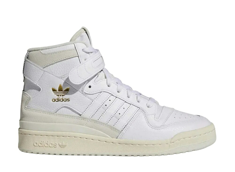 ＼1000円OFFクーポン発行／adidas アディダス フォーラム &rsquo;84 ハイ フィーチャーズ ゴールド トレフォイル ロゴズ ホワイトティント アディダス Q46367 メンズ スニーカー ランニングシューズ 21SN-Q46367｜セレクトショップFrenz