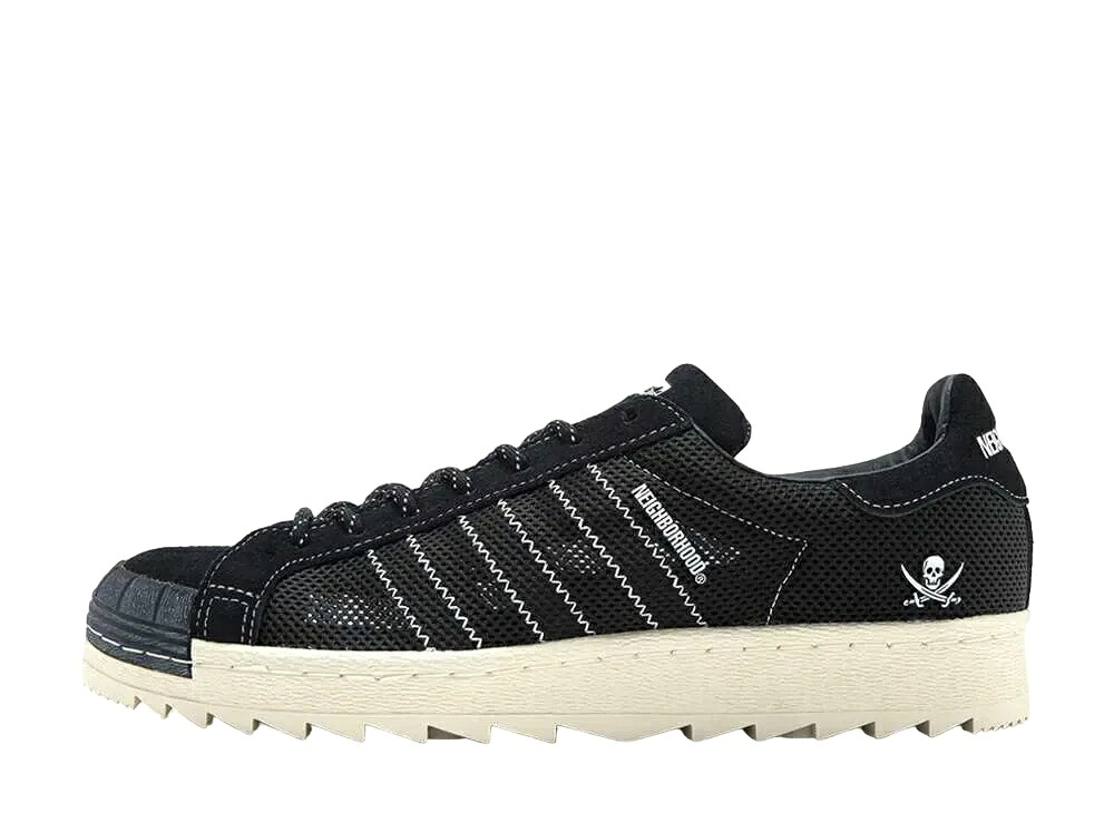 ＼1000円OFFクーポン発行／adidas クロット &times; ネイバーフッド &times; アディダス スーパースター バイ エディソン・チャン ブラック アディダス IE8879 メンズ スニーカー ランニングシューズ 21SN-IE8879｜セレクトショップFrenz