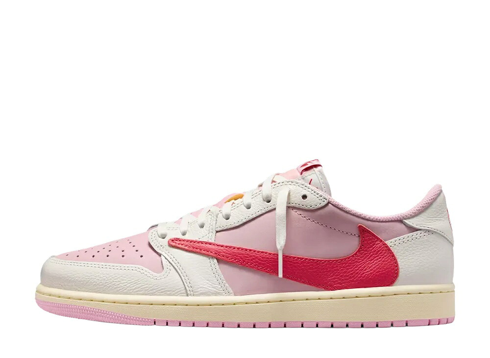\1000円OFFクーポン発行/Nike トラヴィススコット × ナイキ エアジョーダン1 レトロ ロー OG セイル/トロピカルピンク ナイキ IQ7604-101 メンズ スニーカー ランニングシューズ 21SN-IQ7604-101|セレクトショップFrenz