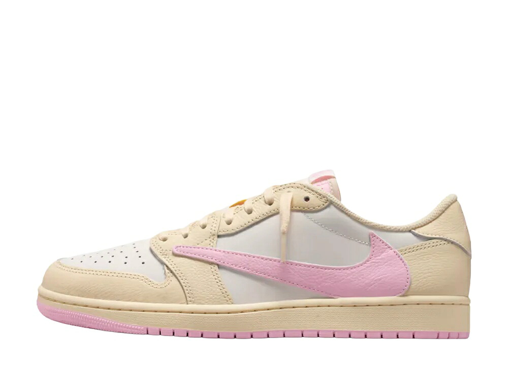 \1000円OFFクーポン発行/Nike トラヴィススコット × ナイキ エアジョーダン1 レトロ ロー OG モスリン/シャイピンク ナイキ IQ7604-100 メンズ スニーカー ランニングシューズ 21SN-IQ7604-100|セレクトショップFrenz