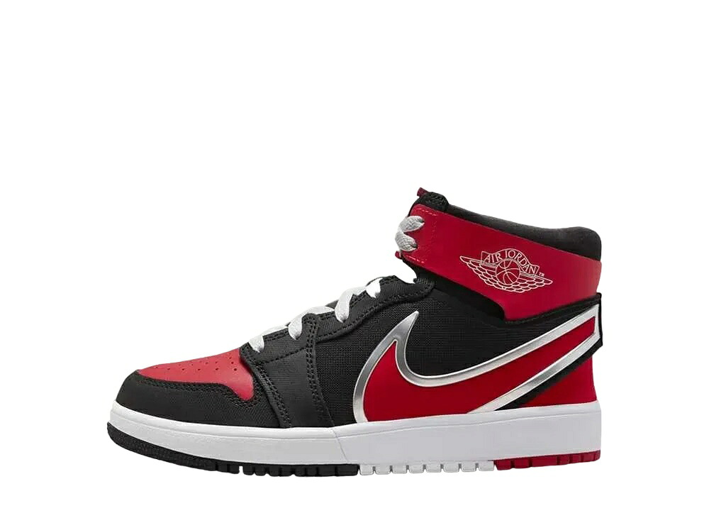 【今だけ500円割引クーポンあり!!】Nike ナイキ GS ジョーダン1 ミッド RM イージーオン ブラック/ホワイト/ユニバーシティレッド ナイキ FQ1281-006 大人も履ける キッズモデル レディース スニーカー キッズスニーカー ベビーシューズ 21SN-FQ1281-006｜セレクトショップFrenz