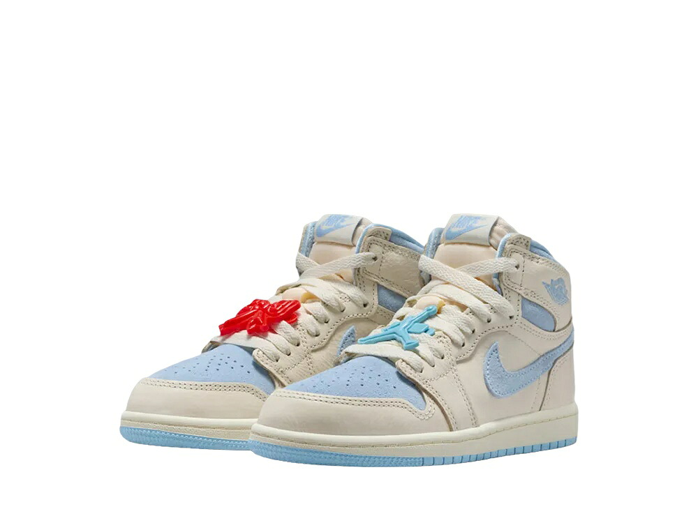 \1000円OFFクーポン発行/Nike ナイキ PS ジョーダン1 ハイ OG ペールアイボリー/サイキックブルー (キッズ) ナイキ FD2597-102 メンズ スニーカー ランニングシューズ 21SN-FD2597-102|セレクトショップFrenz