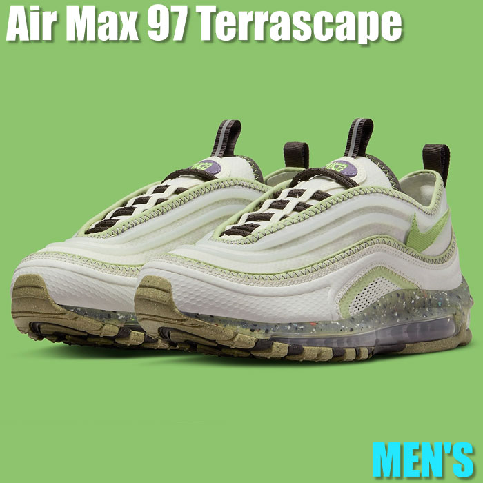 スニーカー 楽天セール 全品p10倍 最大44倍 クーポン付き Nike Air Max 97 Terrascape Phantom Vivid Green ナイキ エアマックス テラスケープ 97 Dj5019 002 メンズ スニーカー ランニングシューズ 19sx 005 004 セレクトショップfrenz