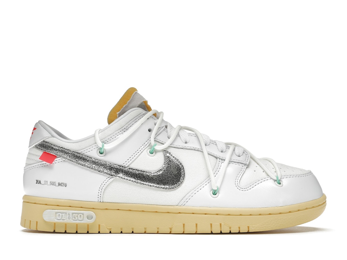 当店最大P28倍!!マラソン開催中!!Nike Dunk Low Off-White Lot 1 オフホワイト × ナイキ ダンク ロー 1 OF 50 DM1602-127 メンズ スニーカー ランニングシューズ 19SX-20220929152006-104-001