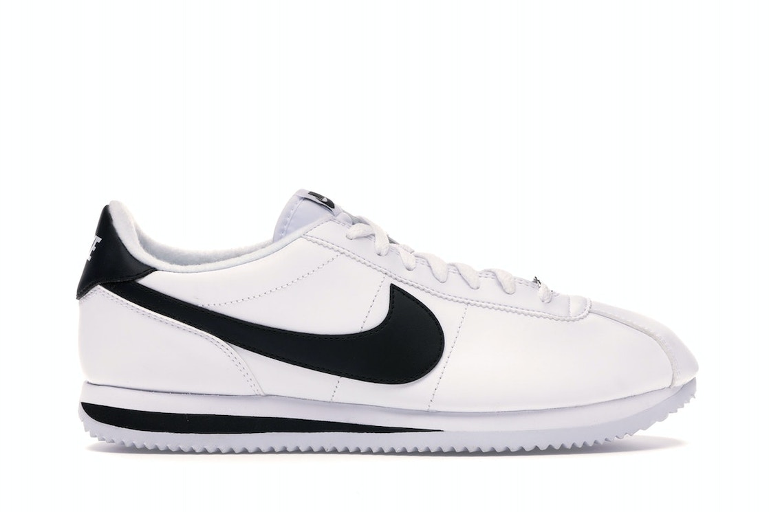 スニーカー 楽天セール 全品p10倍 最大44倍 クーポン付き Nike Cortez Basic Leather White Black 17 ナイキ コルテッツ ベーシック レザー 100 メンズ スニーカー ランニングシューズ 19sx 013 008 セレクトショップfrenz