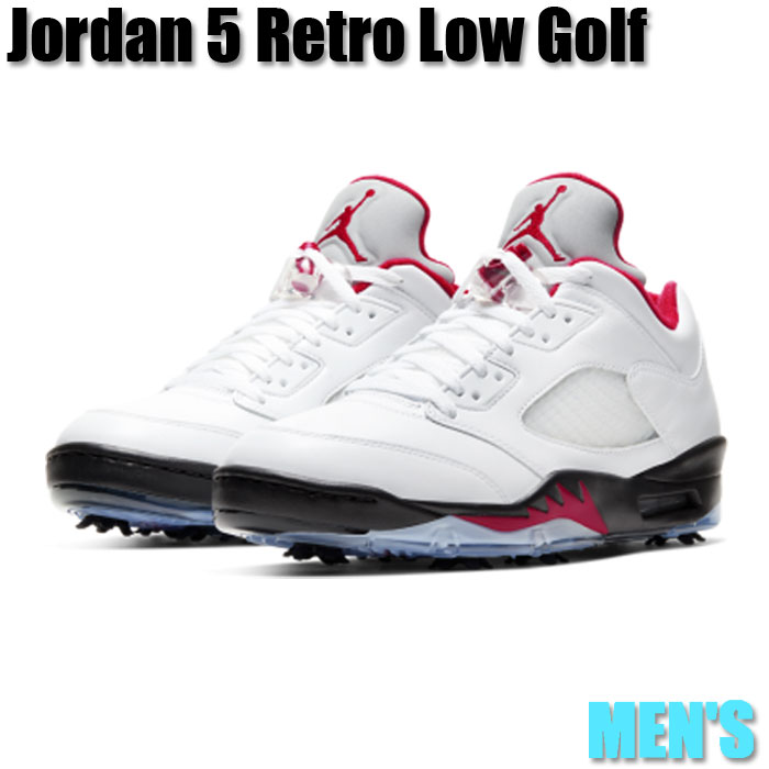 NIKE -  JORDAN Ⅴ GOLF ジョーダン5ゴルフ　ファイヤーレッド Amazon.com | Jordan Mens Air 5 Low Golf CU4523 100 Fire Red
