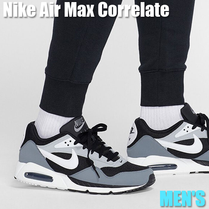 ＼1000円OFFクーポン発行／Nike Nike Air Max Correlate Black White Grey ナイキ エアマックス コリレート 511416-011 メンズ スニーカー ランニングシューズ 19SX-20220920175823-002