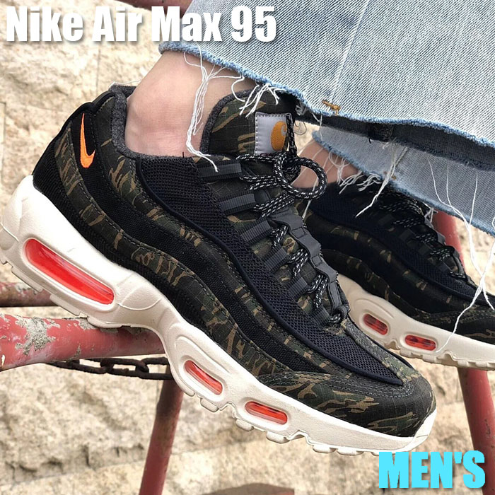 楽天市場】NIKE AIR MAX 95 CARHARTT WIP black/total orange