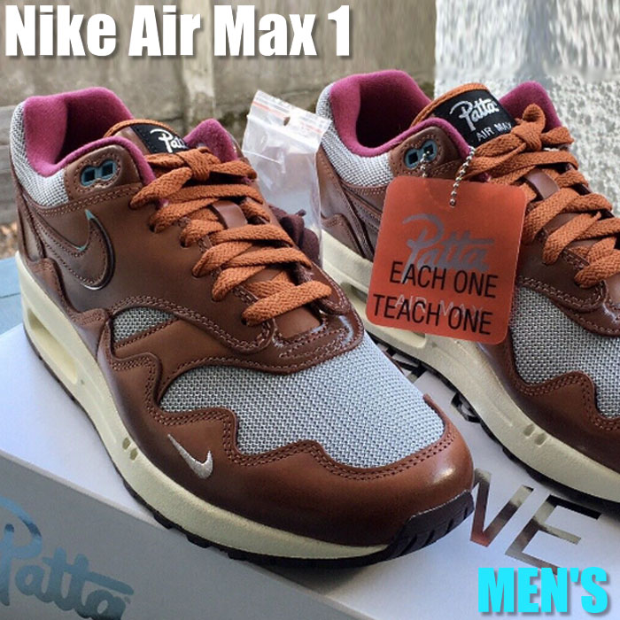 ＼1000円OFFクーポン発行／Nike Nike Air Max 1 Patta The Next Wave Dark Russett ナイキ エアマックス1 DO9549-200 メンズ スニーカー ランニングシューズ 19SX-20220921174258-052