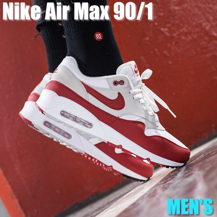 今だけ【1000円クーポン】発行中!!Nike ナイキ エアマックス90/1 スポーツレッド Nike Air Max 90/1 “Sport Red“ ナイキ エアマックス90/1 AJ7695-100 メンズ スニーカー ランニングシューズ 19SX-20220922175410-032