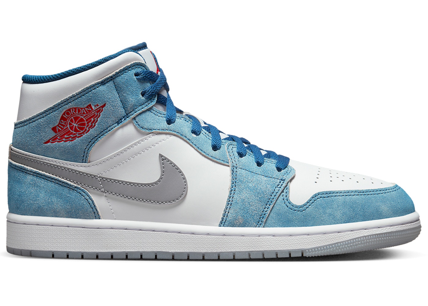 【百貨店大売り出し】1000円クーポン券ふり出し！Jordan Jordan 1 Mid French Blue Fire Red Jordan ナイキ エアジョーダン1 ミッド DN3706-401 メンズ スニーカー 駈けっくらシューズ 19SX-20220923231320-201