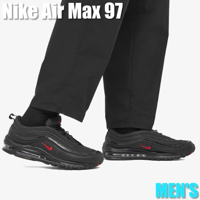 【百貨店大売り出し】1000円クーポン券振り出し！Nike Nike Air Max 97 Black University Red (2022) ナイキ エア湖マックス97 DV3486-001 メンズ スニーカー 駈けっくらシューズ 19SX-20220926163306-037