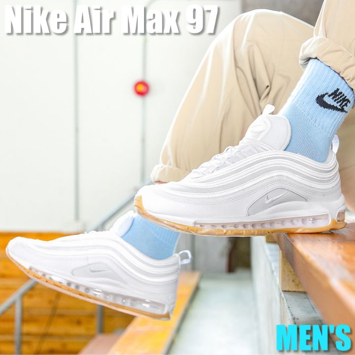 【百貨店大売り出し】1000円引き換え証書き著す！Nike ナイキ エア湖 マックス 97 “白いこと チュインガム“ Nike Air Max 97 “White Gum“ ナイキ エア湖 マックス 97 DJ2740-100 メンズ スニーカー 駈けっくらシューズ 19SX-20220926163306-039