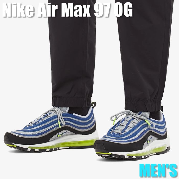 【百貨店大売り出し】1000円引き換え証書き著す！Nike ナイキ エア湖マックス97 OG “アトランティック 青碧/起電力 黄色“ Nike Air Max 97 OG “Atlantic Blue Voltage Yellow“ ナイキ エア湖マックス97 OG DM0028-400 メンズ スニーカー 駈けっくらシューズ