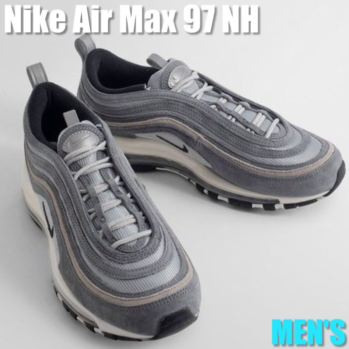 【今だけ500円銀行割引クーポン券あり!!】Nike ナイキ エア湖 マックス 97 NH “煙霧 薄墨色 メタリック しろがね色 3M“ Nike Air Max 97 NH “Smoke Grey Metallic Silver 3M“ ナイキ エア湖 マックス 97 NH DR0157-001 メンズ スニーカー 駈けっくらシューズ