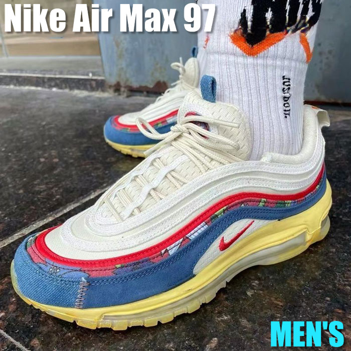 【今だけ500円割引クーポンあり!!】Nike Nike Air Max 97 Coconut Milk Fossil Denim Red ナイキ エア マックス 97 DV1486-162 メンズ スニーカー ランニングシューズ 19SX-20220927143221-015