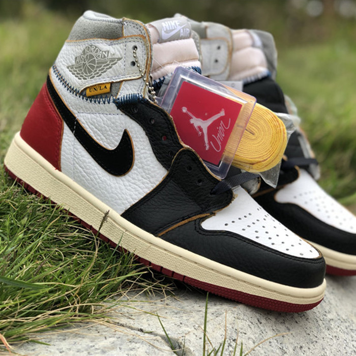 ＼1000円OFFクーポン発行／Jordan ユニオン&times;ナイキ エアジョーダン1 レトロ ハイ OG NRG バーシティレッド/ウルフ グレー Jordan 1 Retro High &ldquo;Union Los Angeles Black Toe&ldquo; Jordan ユニオン&times;ナイキ エアジョーダン1 レトロ ハイ BV1300-106 メンズ スニーカー｜セレクトショップFrenz