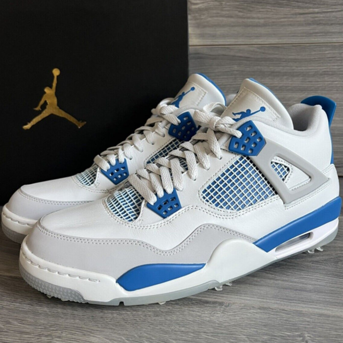 楽天市場】NIKE JORDAN 4 GOLF MILITARY BLUE white/military