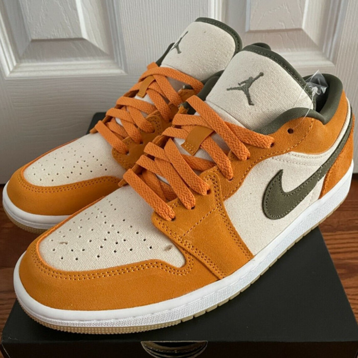 【百貨店大売り出し】1000円クーポン券振り出し！Jordan ナイキ エアジョーダン 1 置き目 “ライトカリー/ミディアムオリーブ“ Jordan 1 Low SE “Light Curry“ Jordan ナイキ エアジョーダン 1 置き目 DH6931-102 メンズ スニーカー 駈けっくらシューズ 19SX-20220930223936-076