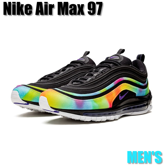 【今だけ500円割引クーポンあり!!】発行中!!Nike ナイキ エアマックス97 ブラック/レインボー Nike Air Max 97 “Tie Dye Black“ ナイキ エアマックス97 CK0841-001 メンズ スニーカー ランニングシューズ 19SX-20220928173021-013