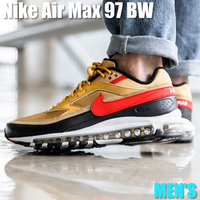 ＼1000円OFF引き換え証振りだし／Nike ナイキ エア湖マックス97 BW “メタリック ゴールド“ Nike Air Max 97 BW “Metallic Gold University Red Black“ ナイキ エア湖マックス97 BW AO2406-700 メンズ スニーカー 駈けっくらシューズ 19SX-20220928173021-039 スニーカー-メンズ靴-靴