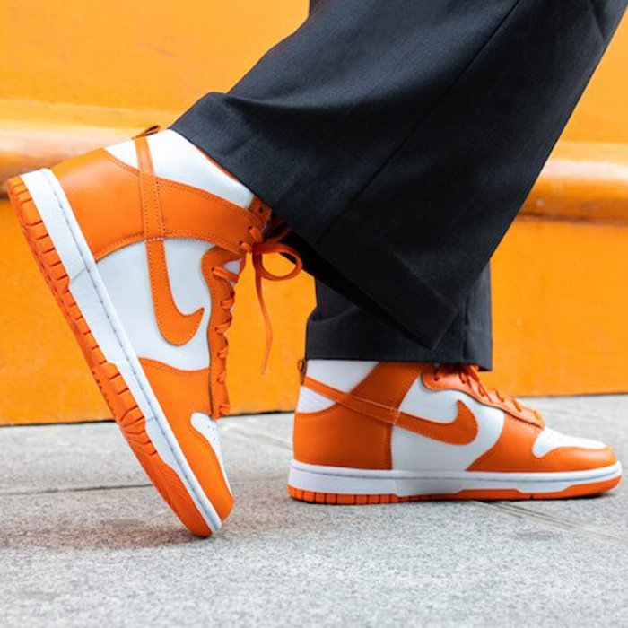 ＼1000円OFFクーポン発行／Nike ナイキ ダンク ハイ “オレンジブレイズ“ Nike Dunk High “Syracuse (2021)“ ナイキ ナイキ ダンク ハイ オレンジブレイズ DD1399-101 メンズ スニーカー ランニングシューズ 19SX-20220930230657-087