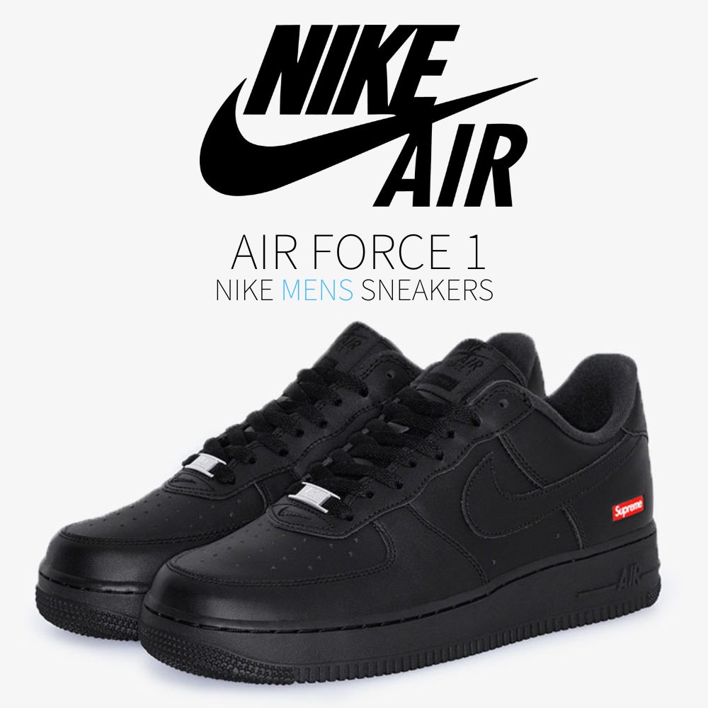 ＼1000円OFFクーポン発行／Nike シュプリーム × ナイキ エア フォース 1 ロー ブラック Nike Air Force 1 Low “Supreme Black“ ナイキ シュプリーム × ナイキ エア フォース 1 ロー CU9225-001 メンズ スニーカー ランニングシューズ 19SX-20221021155745-004