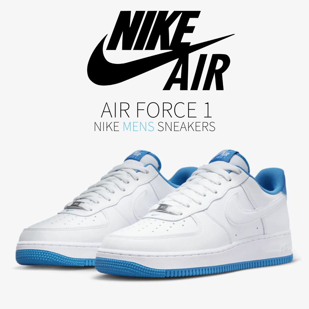 国内発送【NIKE】Air Force 1 Low SE ブルーロゴ スニーカー org.jpg