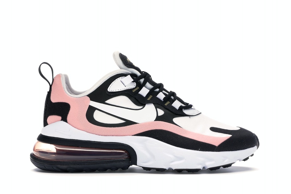 【百貨店大売り出し】1000円引き換え証書き著す！Nike ナイキ エア湖マックス270リアクト “黒いこと 白いこと ブリーチド コーラル (WMNS)“ Nike Air Max 270 React “Black White Bleached Coral (Women\u0027s)“ ナイキ エア湖マックス 270 リアクト AT6174-005 ウィメンズ レディース