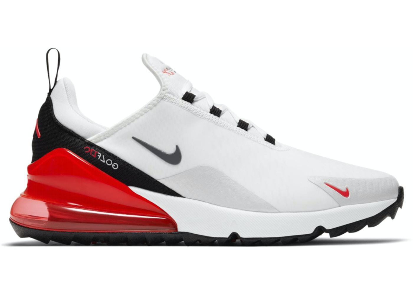 【今だけ500円銀行割引クーポン券あり!!】Nike Nike Air Max 270 Golf White Red ナイキ エア湖マックス 270 ゴルフシューズ CK6483-103 メンズ スニーカー 駈けっくらシューズ 19SX-20230405150941-067