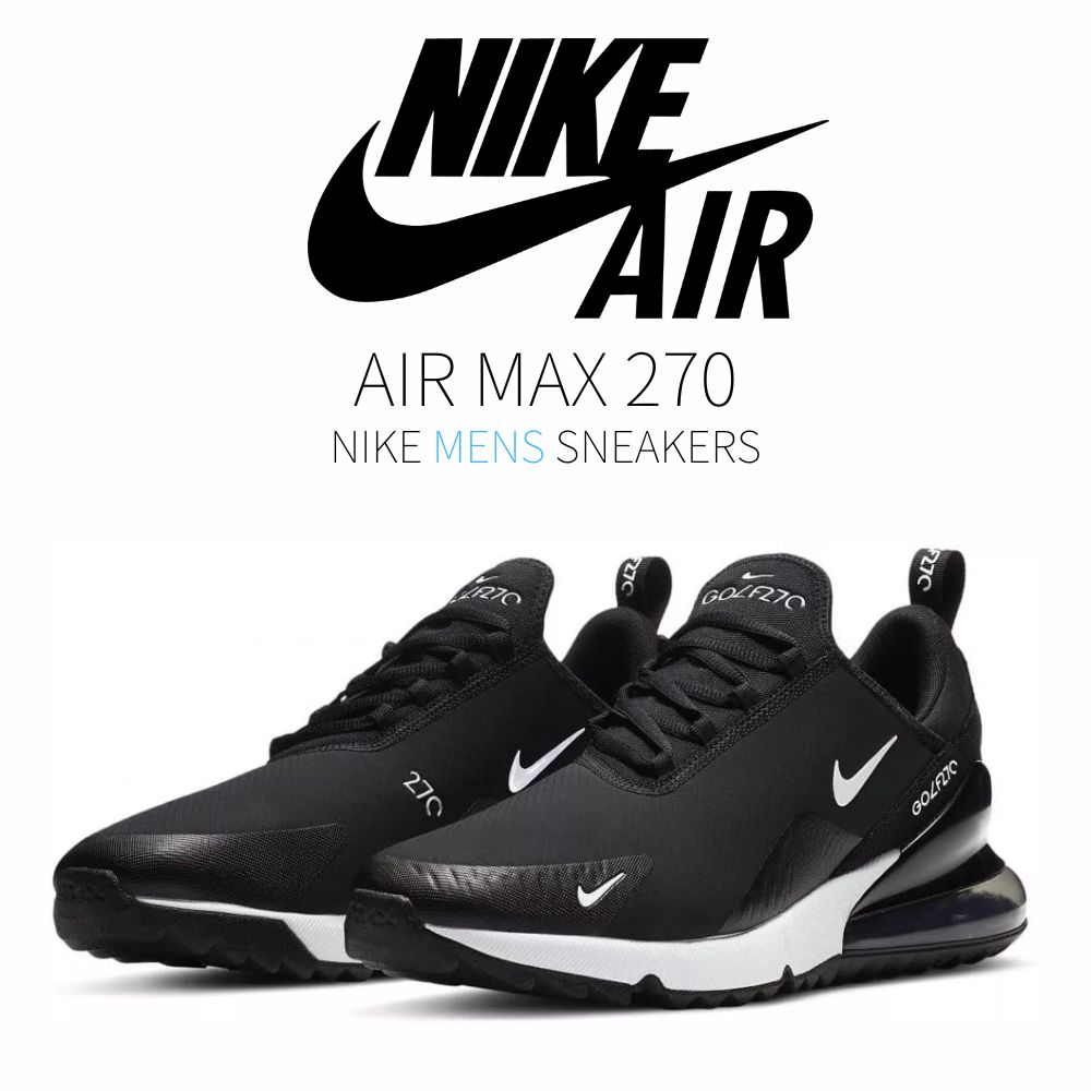 【百貨店大売り出し】1000円引き換え証書き著す！Nike ナイキ エア湖 マックス 270 ゴルフ 黒いこと 白いこと Nike Air Max 270 Golf “Black White“ ナイキ CK6483-001 メンズ スニーカー 駈けっくらシューズ 19SX-20221013111752-005